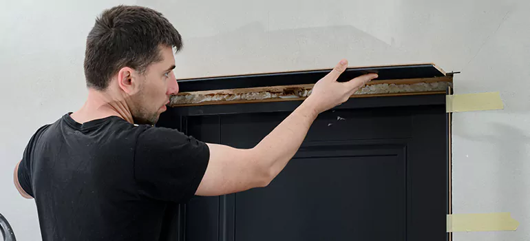 Wood Door Hole Repair in Wellington, FL
